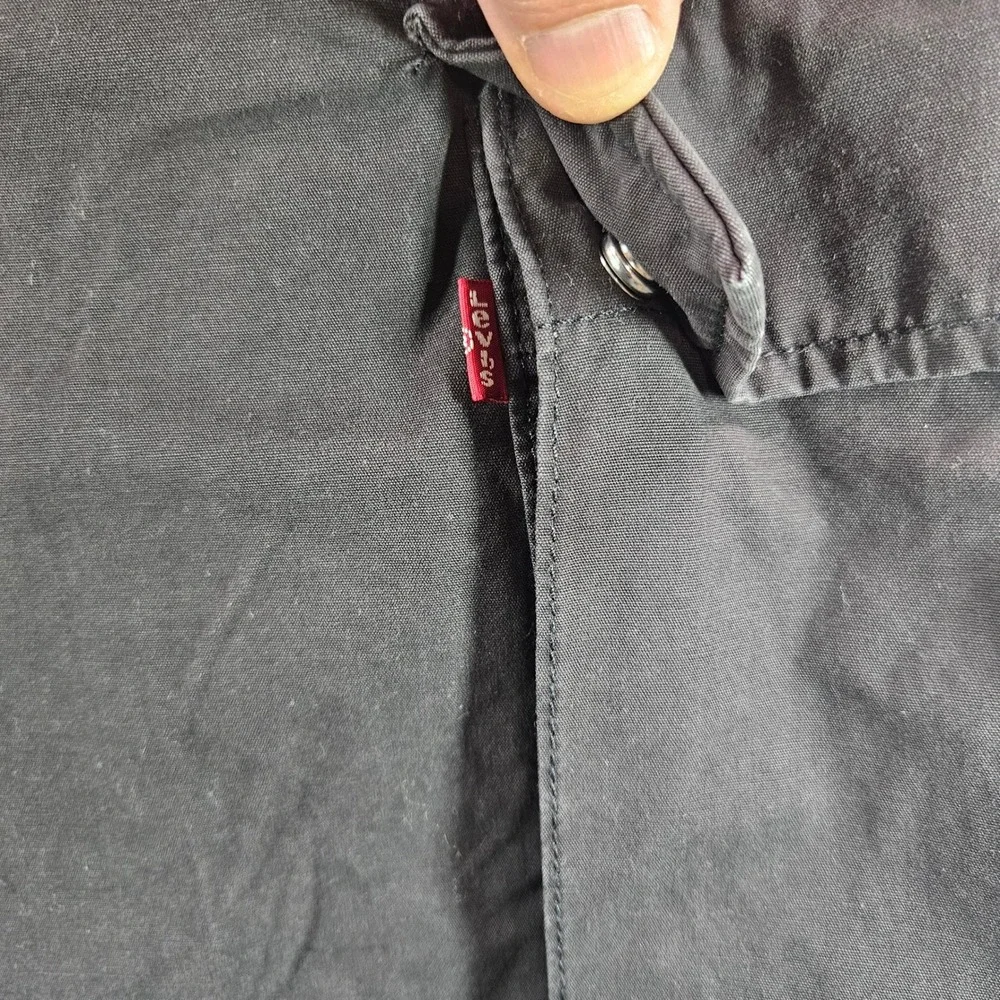 Levis Mens‎ Carrier Cargo Shorts Black Cotton Loose Fit Size 48 NEW NWT